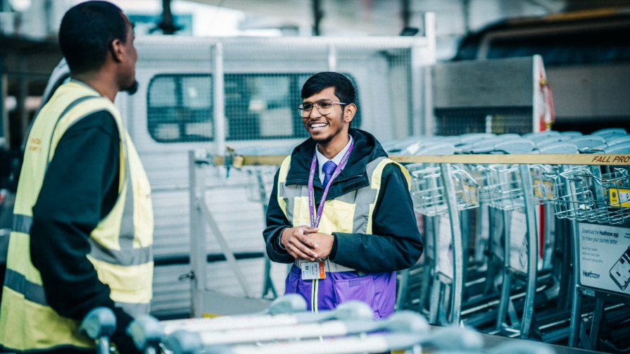 2 TAS employees with trolleys